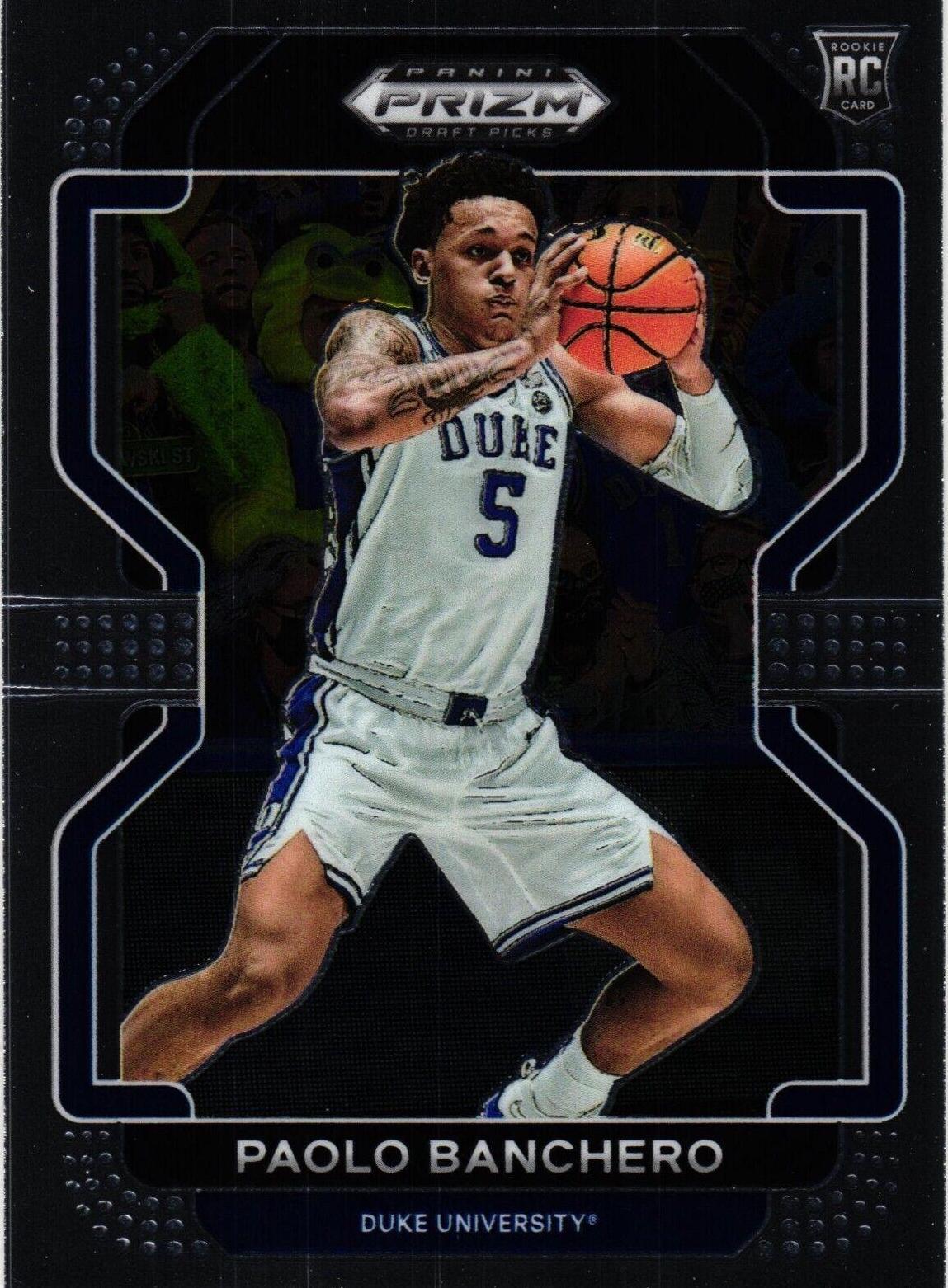 Paolo Banchero #52 Basketball Cards 2022 Panini Prizm Draft Picks