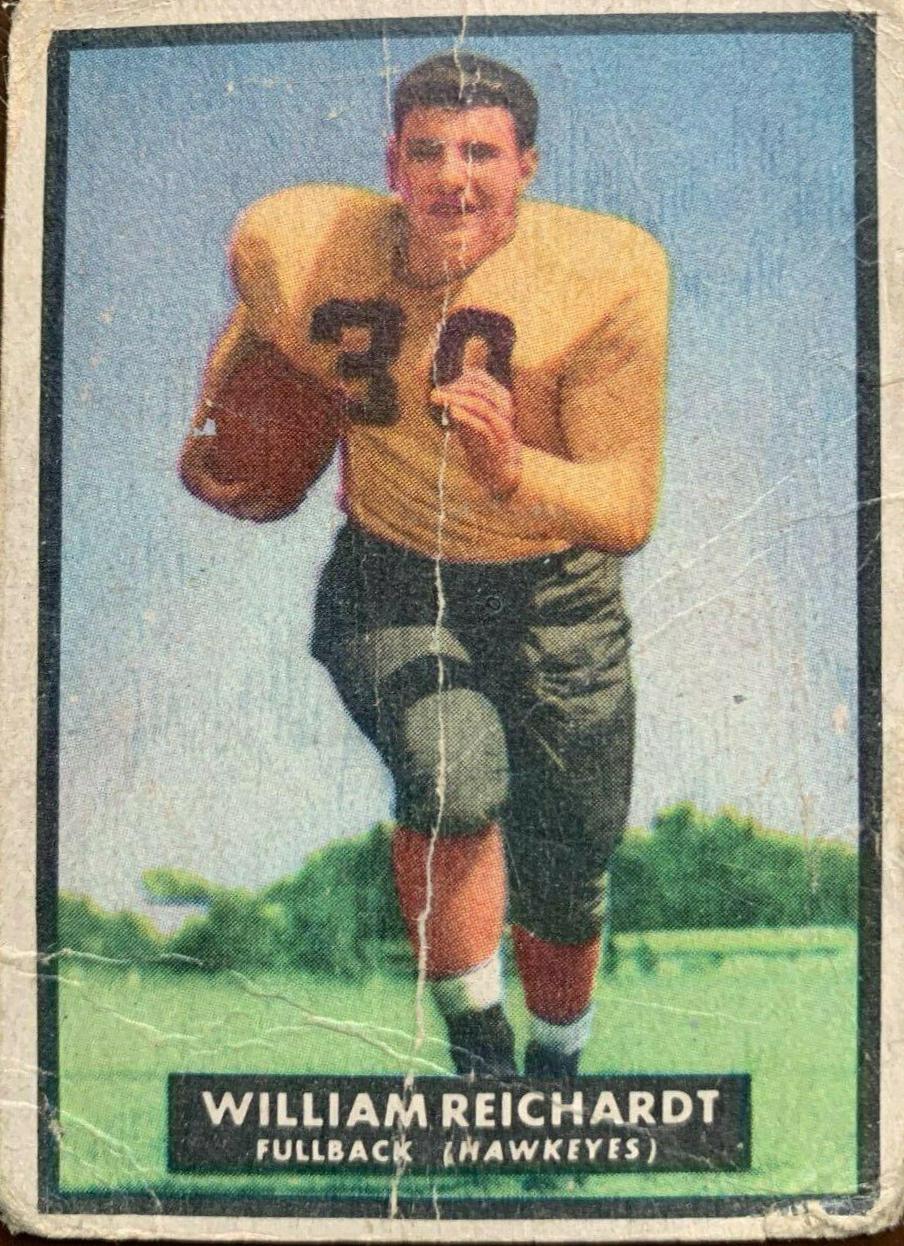 William Reichardt #3 Football Cards 1951 Topps Magic