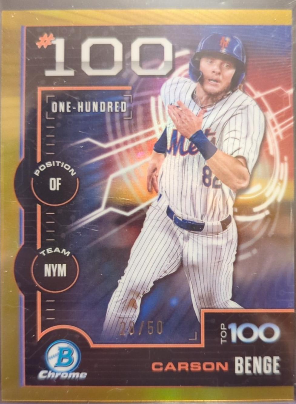 Carson Benge [Gold] #BTP-100