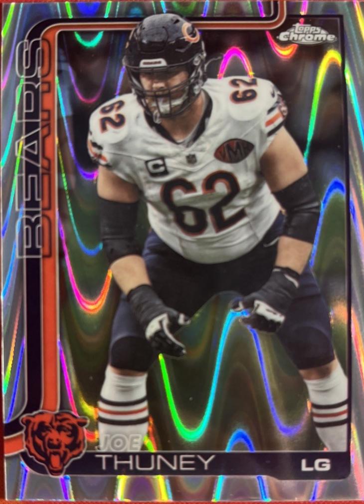 Joe Thuney [Yellow Wave Refractor] #50
