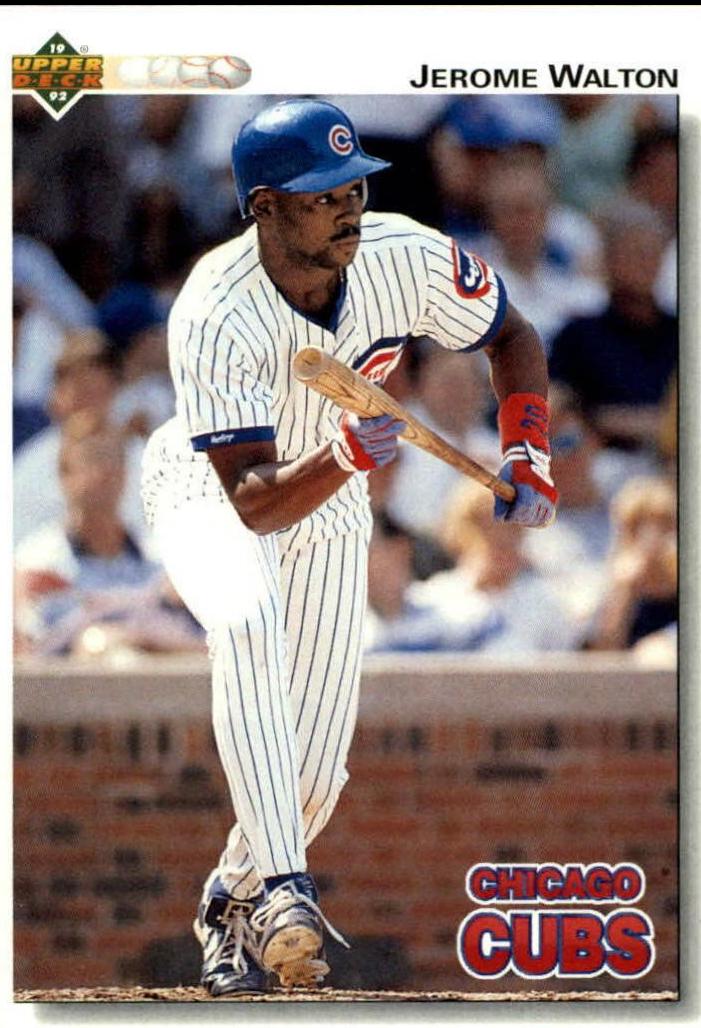 Jerome Walton #463 Baseball Cards 1992 Upper Deck