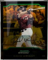 David Wright [Gold Refractor] #161 Baseball Cards 2004 Bowman Chrome Draft Picks Prices