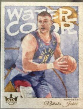 Nikola Jokic #1 Basketball Cards 2022 Panini Court Kings Water Color
