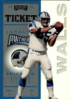 Wesley Walls #13 Football Cards 1998 Playoff Contenders Ticket
