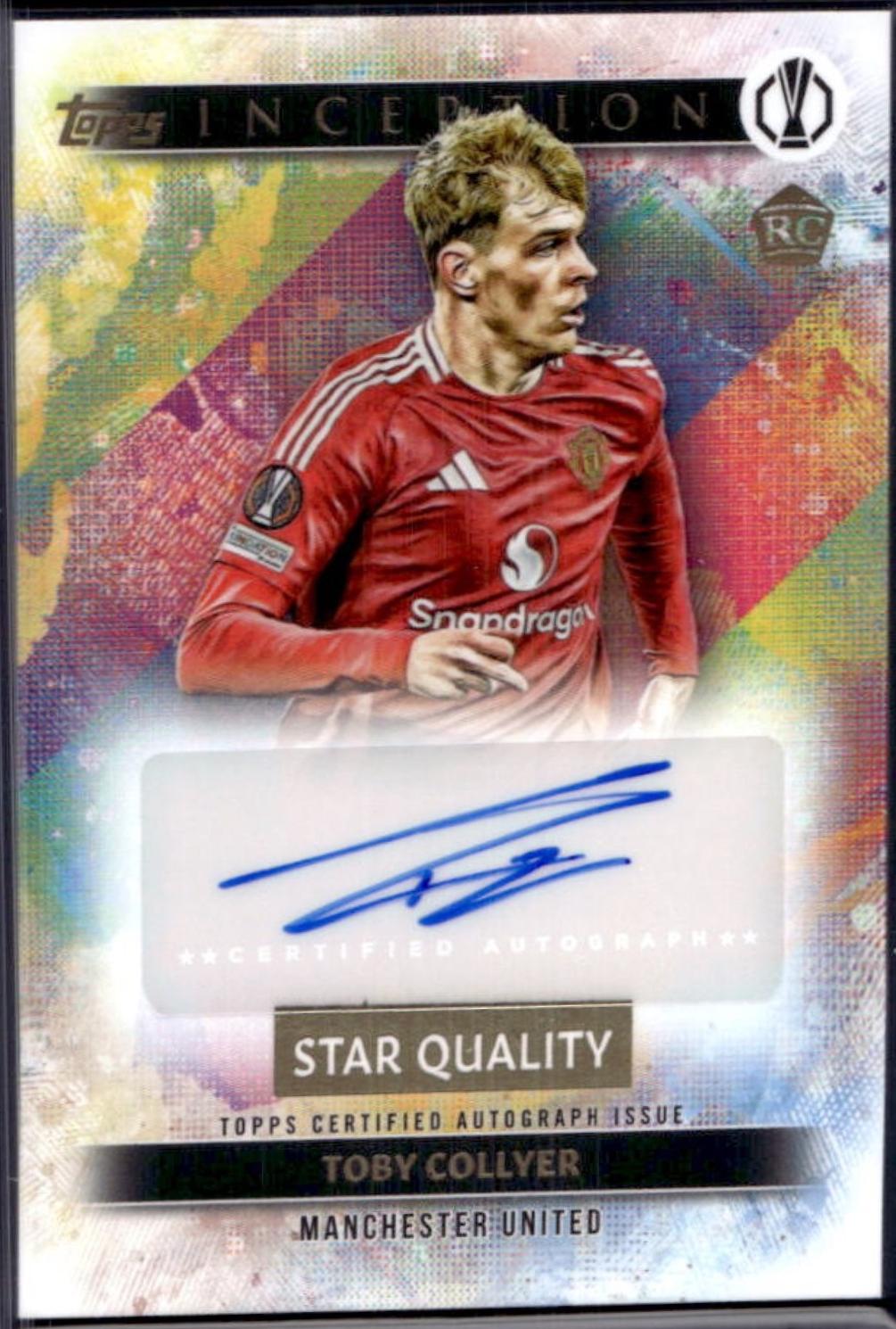Toby Collyer #SQA-TC 2024 Topps Inception UEFA Star Quality Autograph