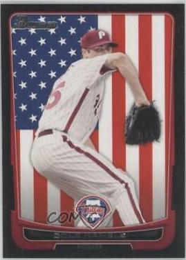 Cole Hamels #9 Baseball Cards 2012 Bowman