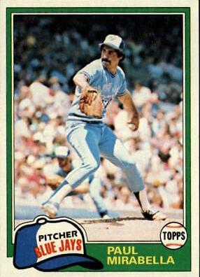 Paul Mirabella #382 Baseball Cards 1981 Topps