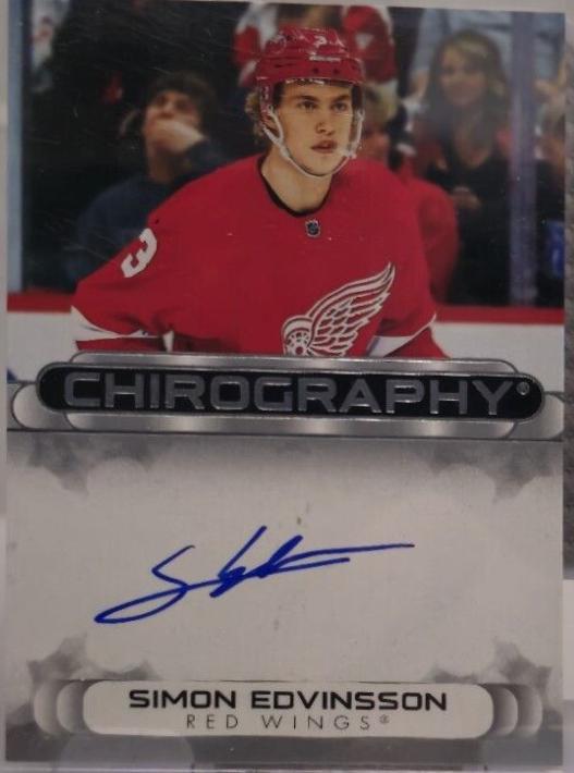 Simon Edvinsson #C-SE Hockey Cards 2023 SP Authentic Chiography