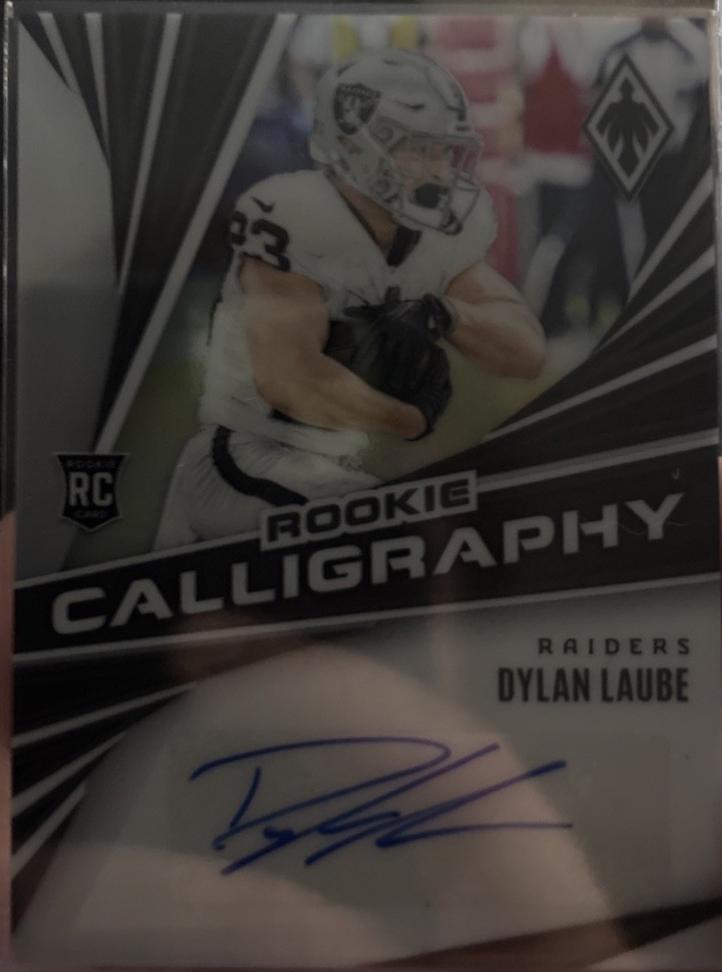 Dylan Laube #14 Football Cards 2024 Panini Phoenix Rookie Calligraphy