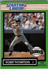 Robby Thompson Baseball Cards 1989 Kenner Starting Lineup Prices