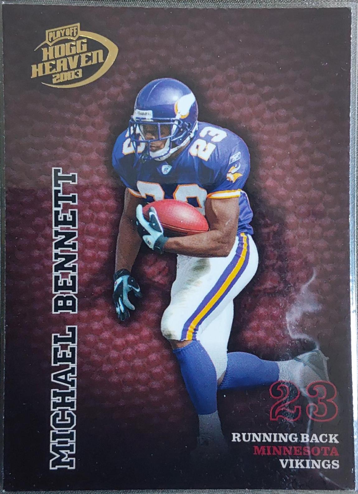 Michael Bennett #84 2003 Playoff Hogg Heaven Football