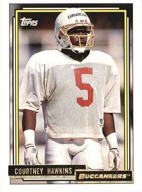 Courtney Hawkins #675 Football Cards 1992 Topps Gold