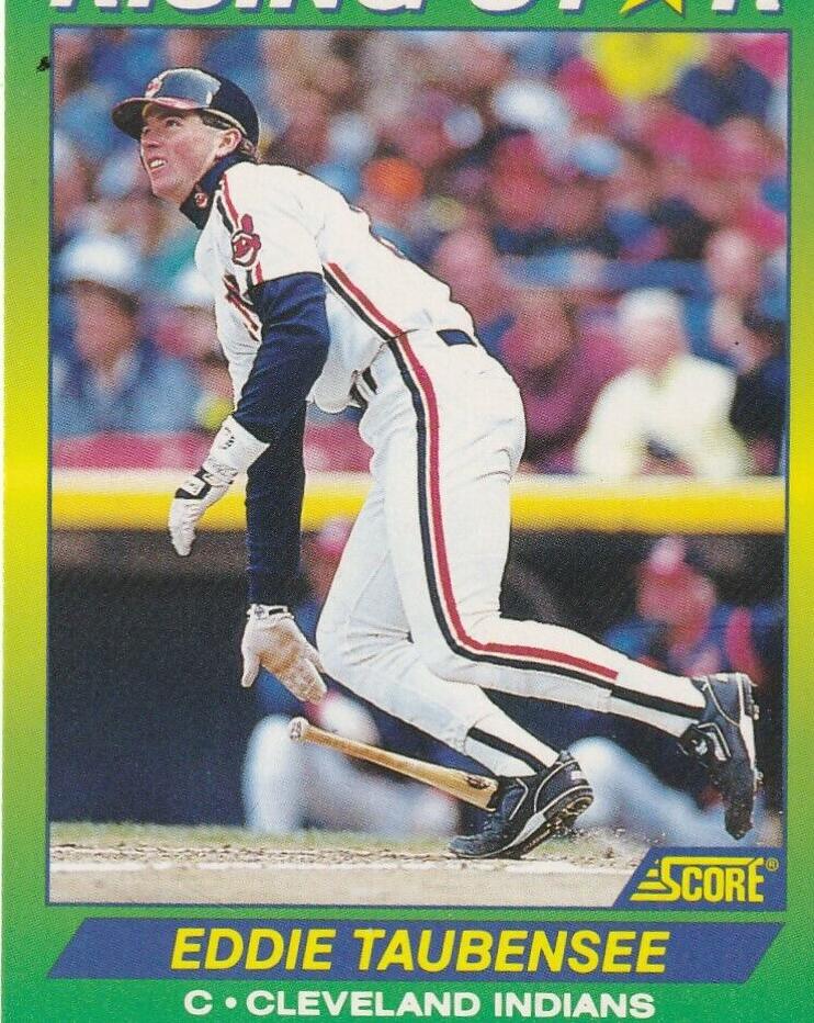 Eddie Taubensee #29 Baseball Cards 1992 Score Rising Stars