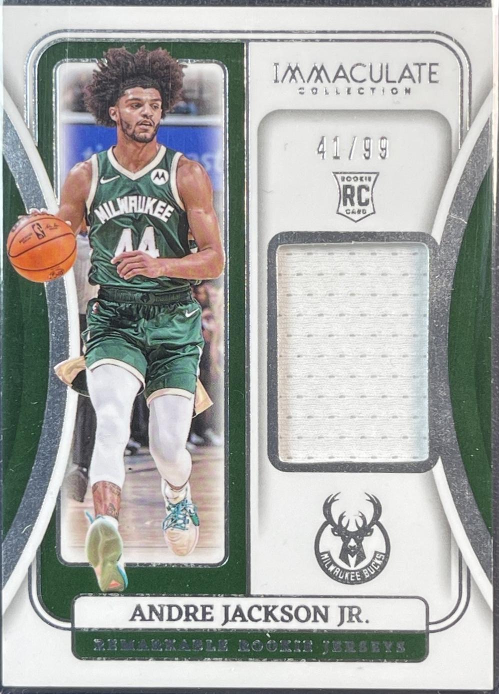 Andre Jackson Jr. #19 Basketball Cards 2023 Panini Immaculate Remarkable Rookie Jersey