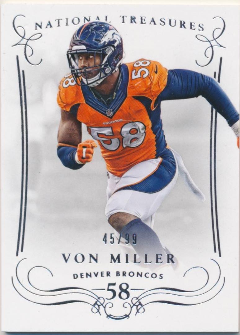 Von Miller #100 Football Cards 2014 Panini National Treasures