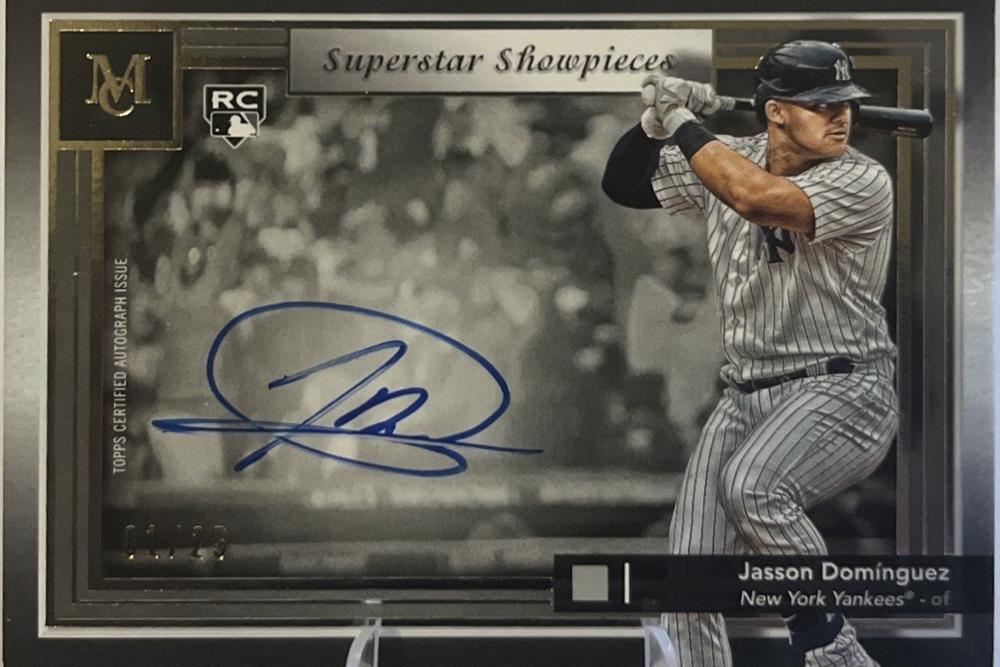 Jasson Dominguez #SS-JD Baseball Cards 2024 Topps Museum Collection Superstar Showpieces