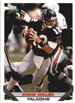 Chris Miller #10 Football Cards 1993 Topps