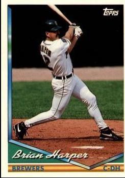 Brian Harper #21T Baseball Cards 1994 Topps Traded