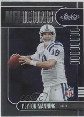Peyton Manning #7 Football Cards 2019 Panini Absolute NFL Icons