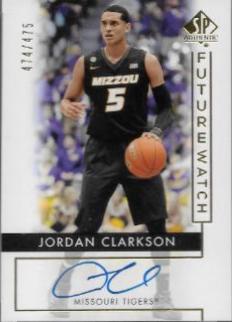 Jordan Clarkson #93 Basketball Cards 2013 SP Authentic on Court Authentics Signatures