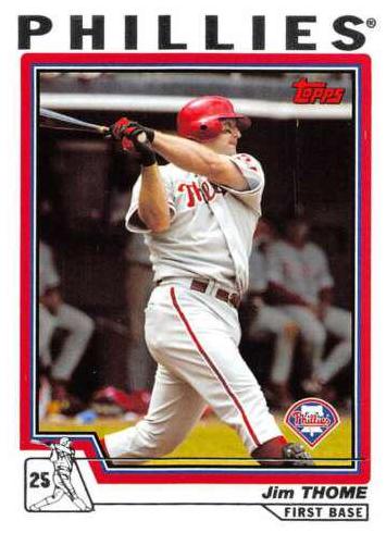 Jim Thome #1 Baseball Cards 2004 Topps