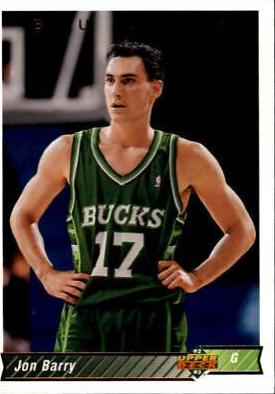 Jon Barry #417 Basketball Cards 1992 Upper Deck