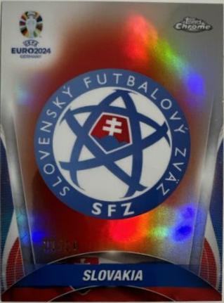 Slovakia #T-20 Soccer Cards 2024 Topps Chrome UEFA Euro Team Short Print