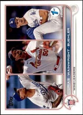 Julio Urias, Adam Wainwright, Walker Buehler #105 Cover Art