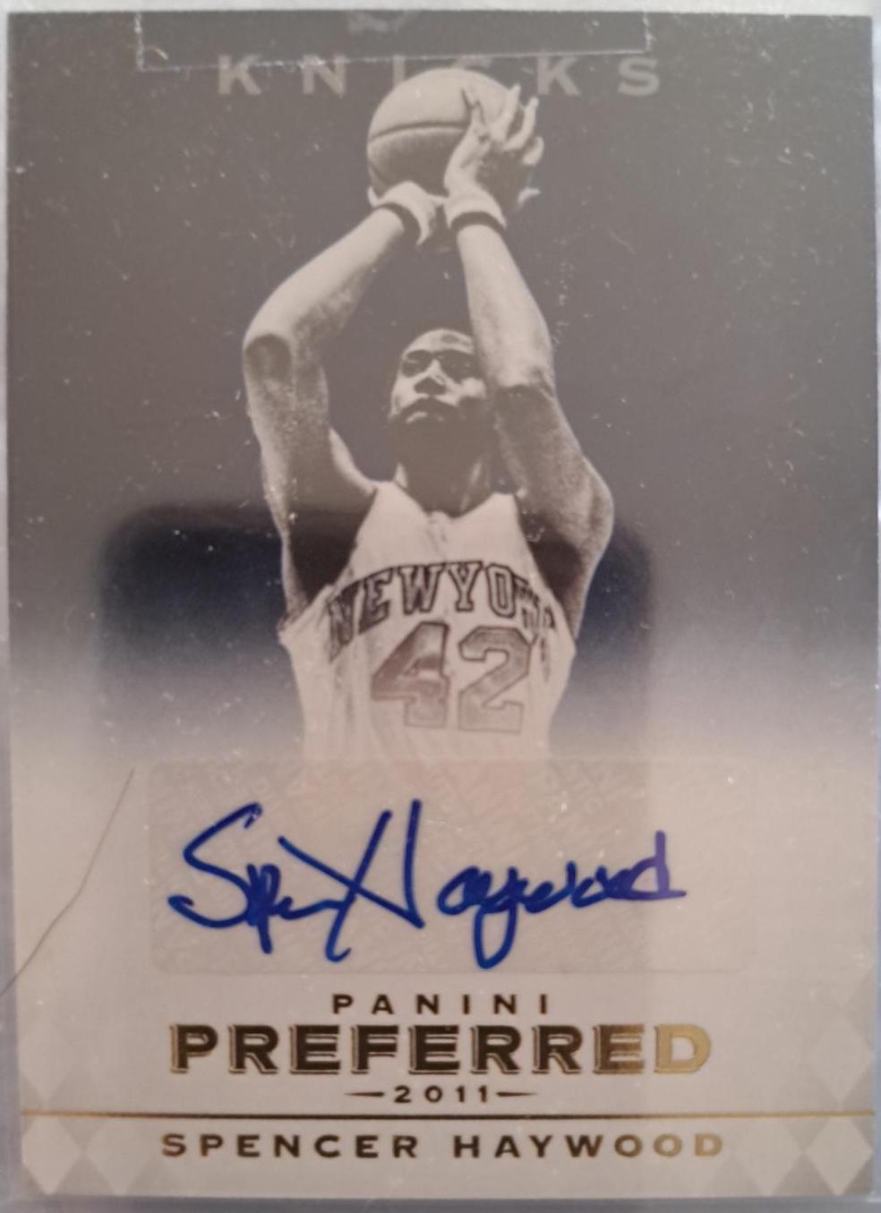 Spencer Haywood #88 Basketball Cards 2011 Panini Preferred Crown Royale Autographs