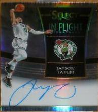 Jayson Tatum #IF-JTT Basketball Cards 2018 Panini Select in Flight Signatures