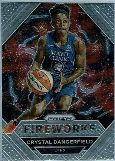 Crystal Dangerfield #2 Basketball Cards 2021 Panini Prizm WNBA Fireworks