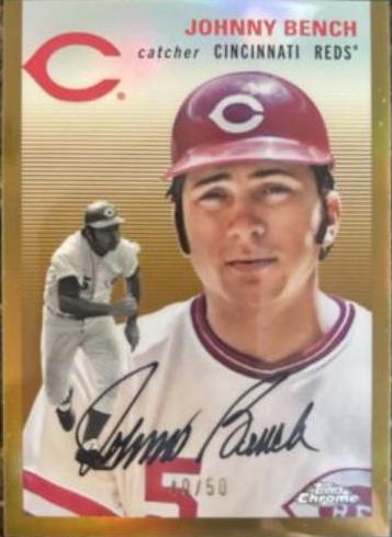 Johnny Bench [Gold Refractor] #407
