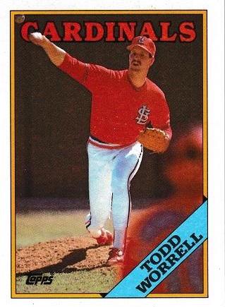 Todd Worrell #715 Baseball Cards 1988 Topps