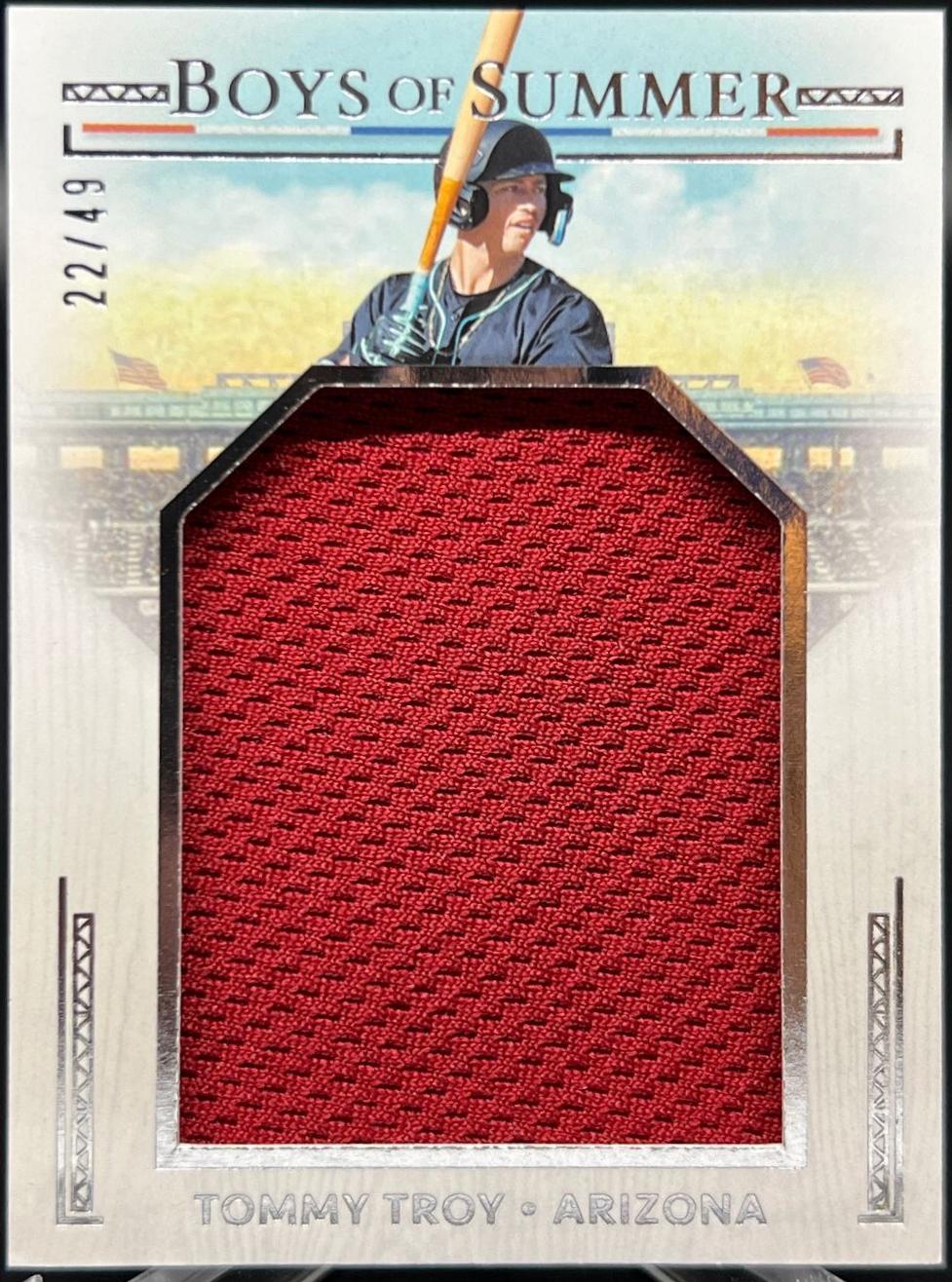 Tommy Troy #JPM-TT Baseball Cards 2024 Panini Boys of Summer Jumbo Prospect Materials
