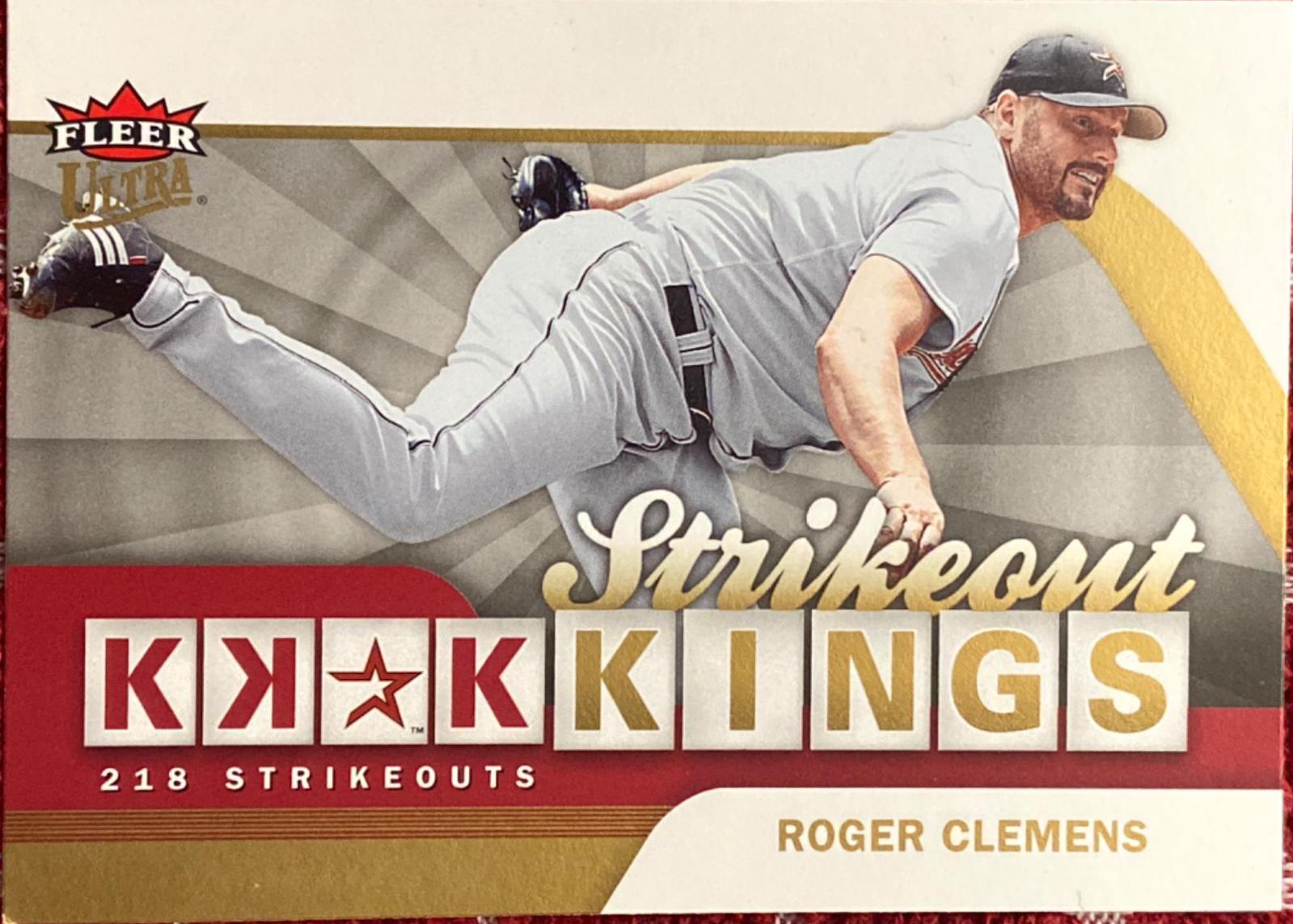 Roger Clemens #SOK1 Baseball Cards 2006 Ultra Strikeout Kings