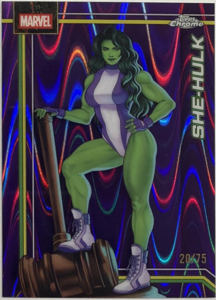She-Hulk Purple RayWave Refractor