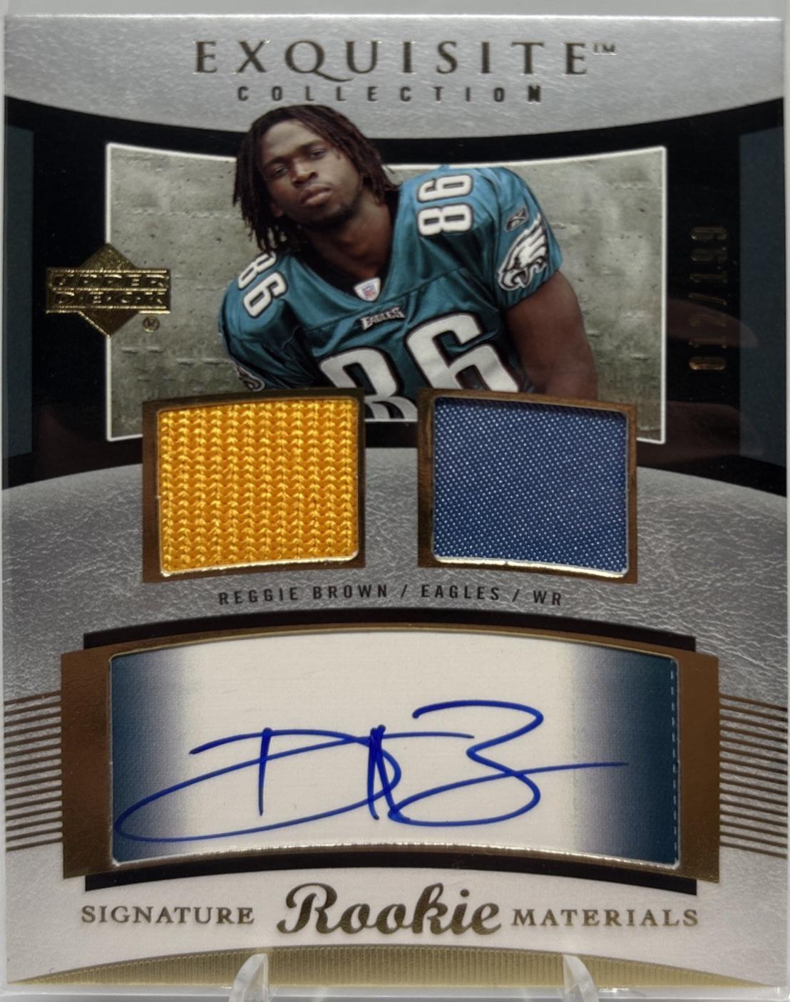 Reggie Brown #87 2005 Upper Deck Exquisite Collection Football