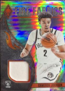 Cameron Johnson #FF-CAM Basketball Cards 2023 Panini Phoenix Fire Fabrics