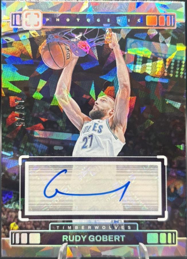 Rudy Gobert #VA-RGM 2023 Panini Photogenic Veteran Autograph Basketball