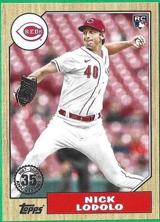 Nick Lodolo #87TBU-16 Baseball Cards 2022 Topps Update 1987
