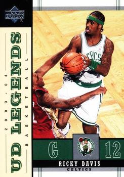 Ricky Davis #4 Basketball Cards 2003 Upper Deck Legends