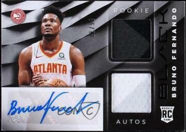 Bruno Fernando Basketball Cards 2019 Panini Black Rookie Memorabilia Autographs