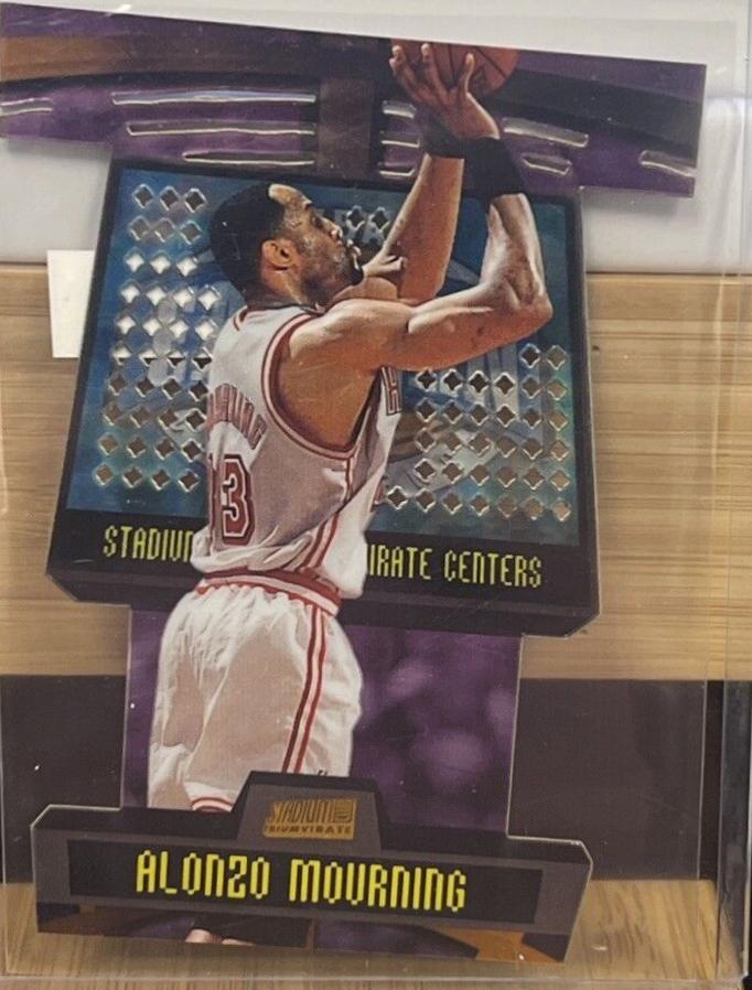 Alonzo Mourning #T10B Basketball Cards 1998 Stadium Club Triumvirate