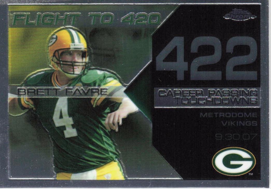 Brett Favre #BFC422 2008 Topps Chrome Brett Favre Collection Football