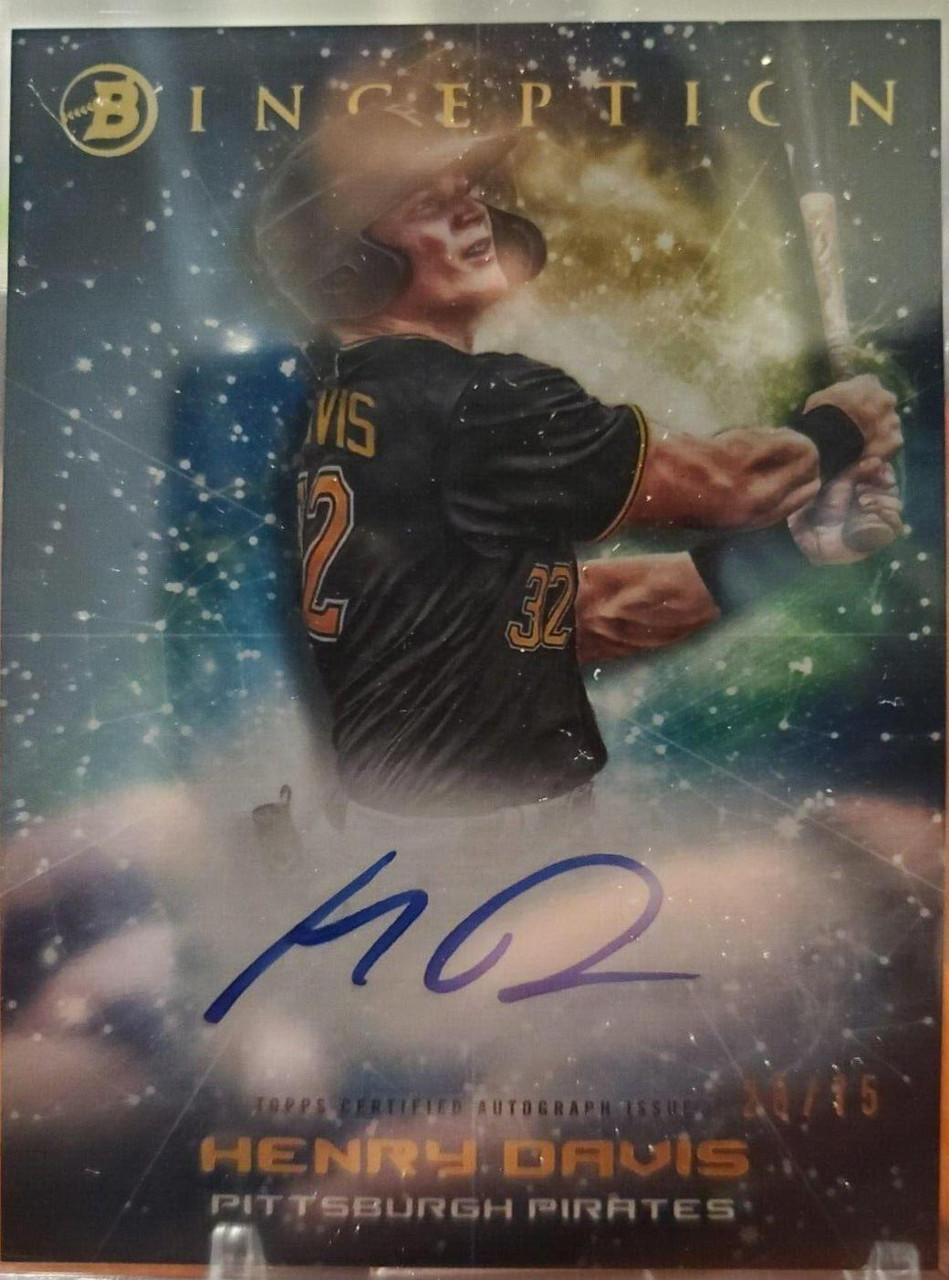 Henry Davis #PA-HD 2022 Bowman Inception Baseball Prospect Autographs