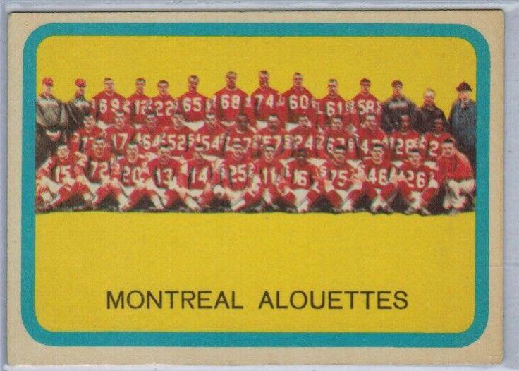 Montreal Alouettes #49 Football Cards 1963 Topps CFL