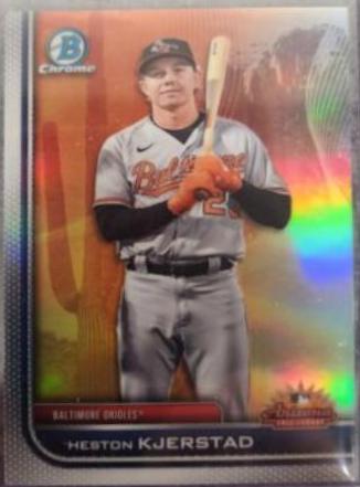 Heston Kjerstad #AFLS-HK Baseball Cards 2023 Bowman Chrome 2022 AFL MVP Short Print