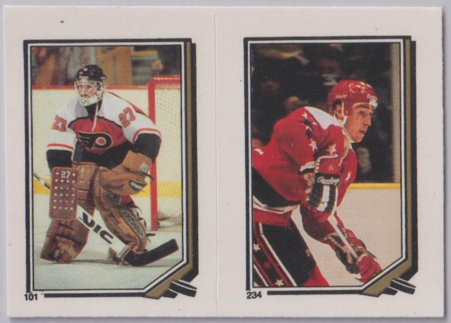 Ron Hextall, Mike Ridley Hockey Cards 1987 O-Pee-Chee Sticker