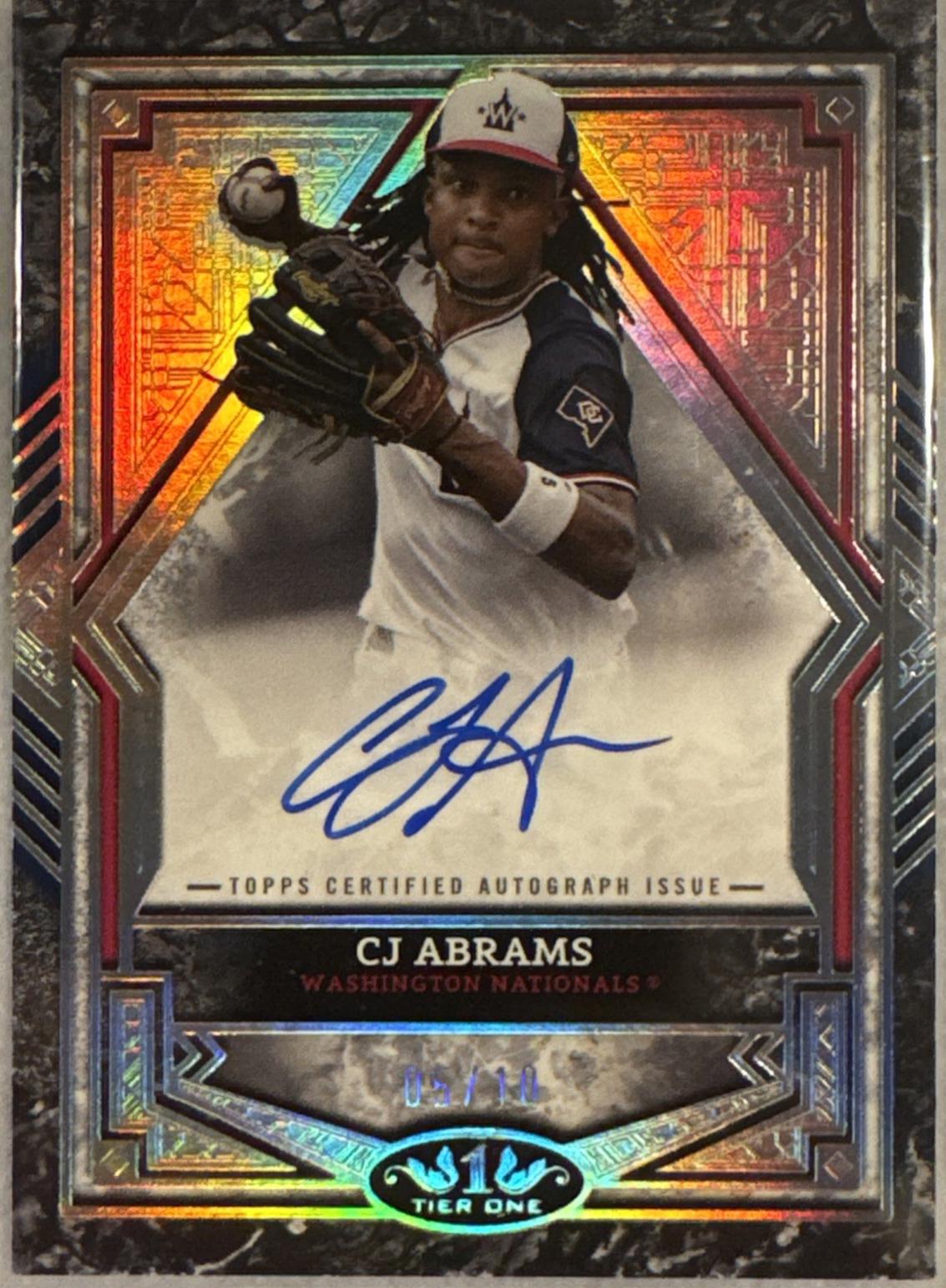 CJ Abrams [Holo Silver Foil] #BA-CA Prices | 2025 Topps Tier One