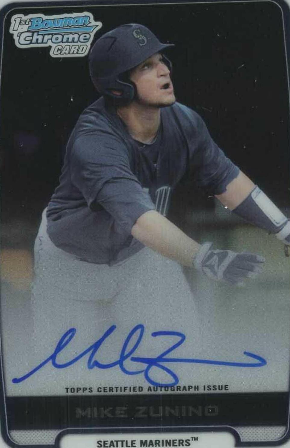 Mike Zunino #BCAMZ 2012 Bowman Chrome Draft Picks & Prospects Autograph Baseball